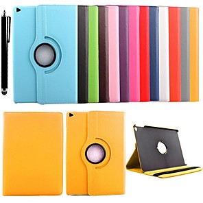hoesje Voor Apple met standaard / 360° rotatie Volledig hoesje Effen PU-nahka voor iPad Air 2