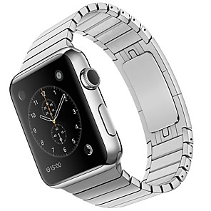 Horlogeband voor Apple Watch Series 4/3/2/1 Apple Klassieke gesp Metaal / Roestvrij staal Polsband
