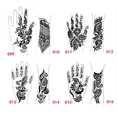 1pcs tattoo templates handen voeten henna tattoo 1pcs tattoo templates handen voeten henna tattoo
